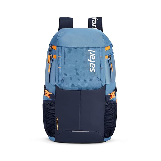 Safari Quest 2, 45L Overnighter Rucksack Laptop Bag, Top Opening, Wet Pouch, Compression Straps, Large Size Travel Bag, Ideal For 3-4 Days Staycations, Hiking, Trekking, Outdoor Activities