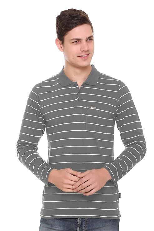 GODFREY Cotton Polo T-Shirts for Men with Pocket -M