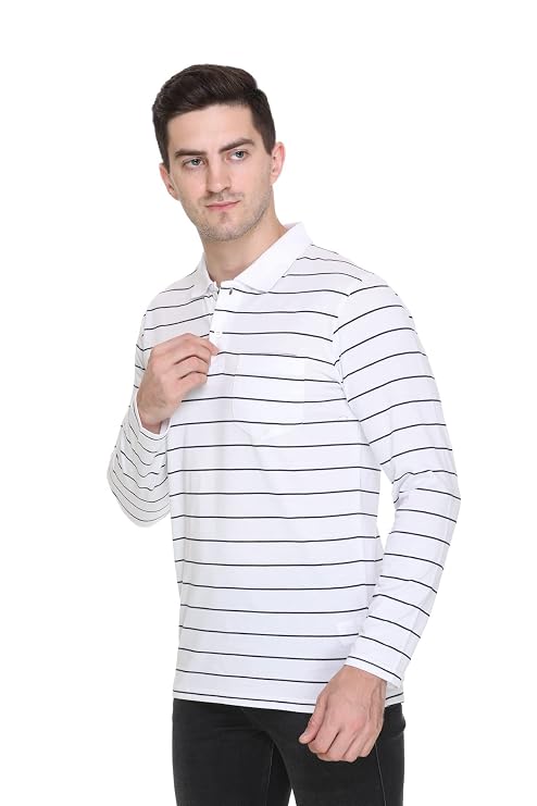 GODFREY Cotton Polo T-Shirts for Men with Pocket -M